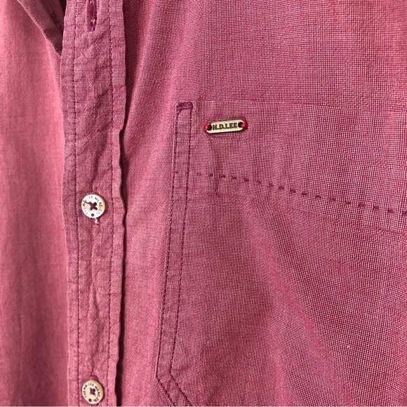 Lee Jeans brushed cotton red and blue button down shirt / M - Picture 5 of 5